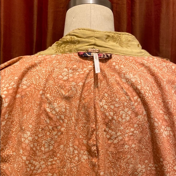 FREE PEOPLE KANTHA Floral Patchwork KIMONO Robe - Picture 12 of 13